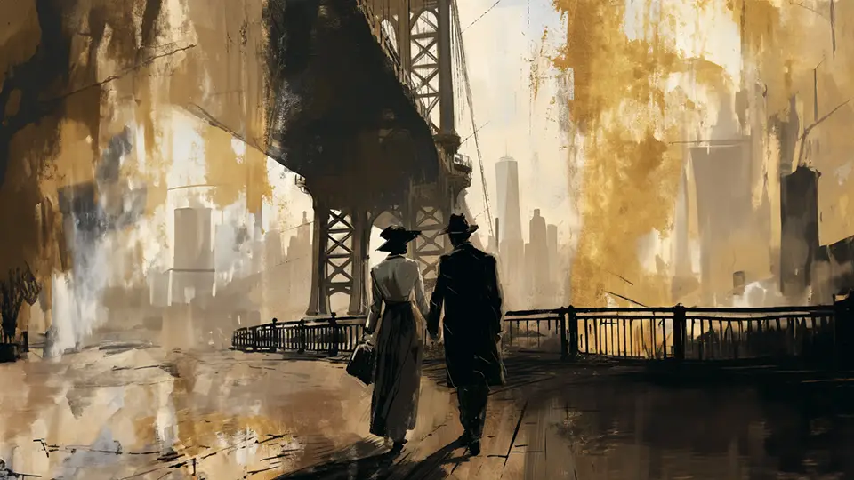 The Beginnings painting AI