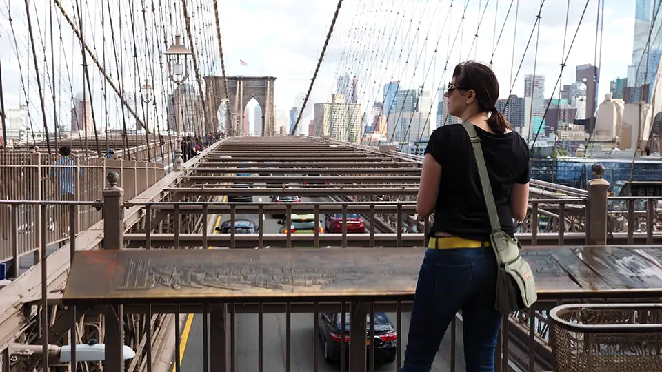 Brooklyn Bridge in New York. Magdalena Kizewska