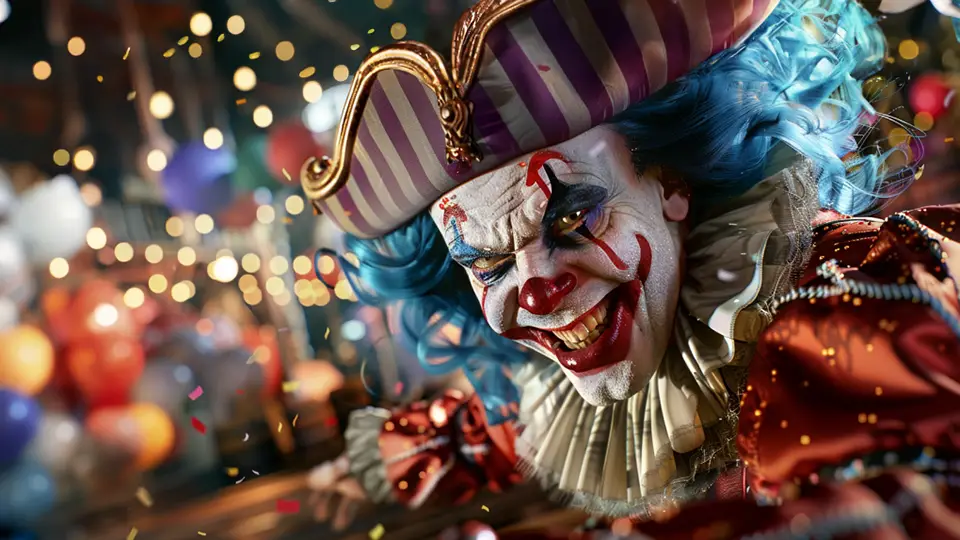 Scary Clown in Circus AI
