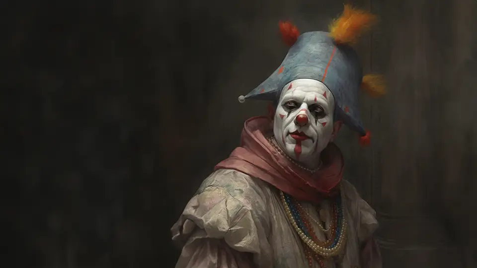 Scary Clown in Circus AI