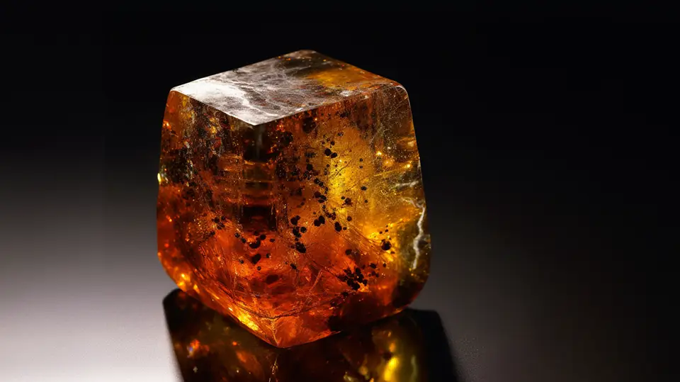 A piece of amber
