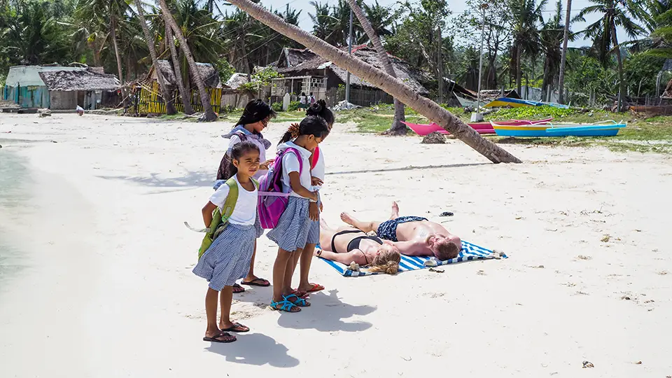 Carabao Island Philippines and beach