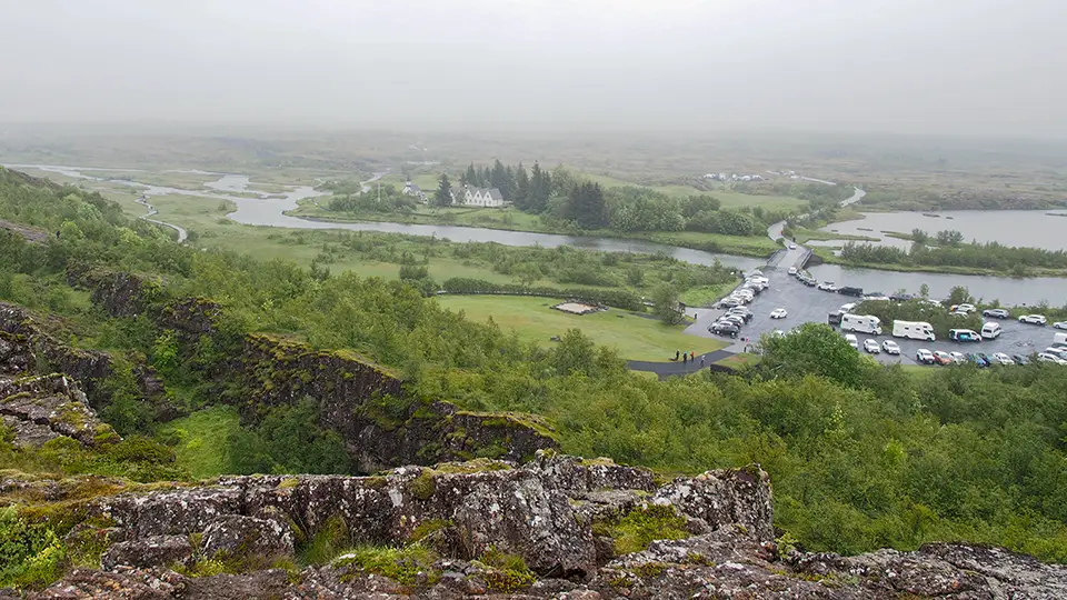 Iceland and car park