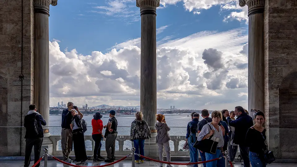 Topkapi in Istanbul and the Fourth Courtyard view on Bosfor