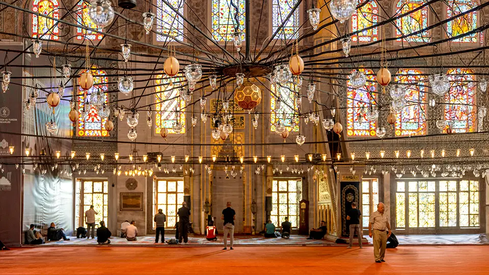 Blue Mosque in Istanbul interior