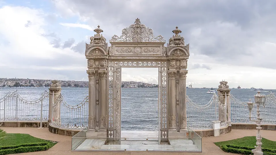 Dolmabahce Palace Istanbul Bosphorus gate