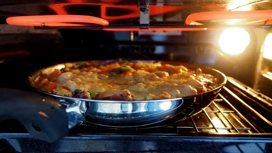 Frittata, a traditional Italian omelette in the oven