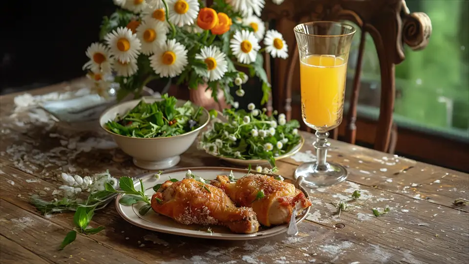 Poultry on a plate