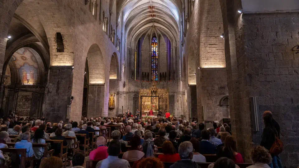 Girona Cathedral interior.