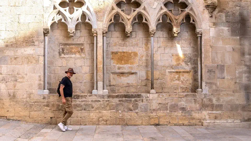 Girona Cathedral and Peter Smith.
