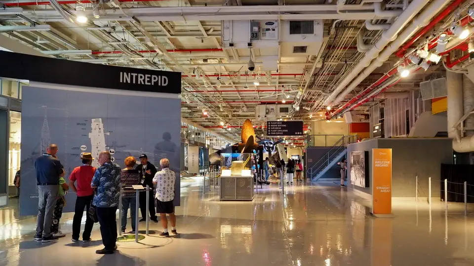 Intrepid Aircraft Carrier at the Sea-Air-Space