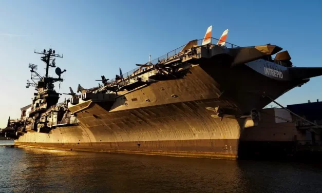 Intrepid Aircraft Carrier at the Sea Air Space Museum in New York
