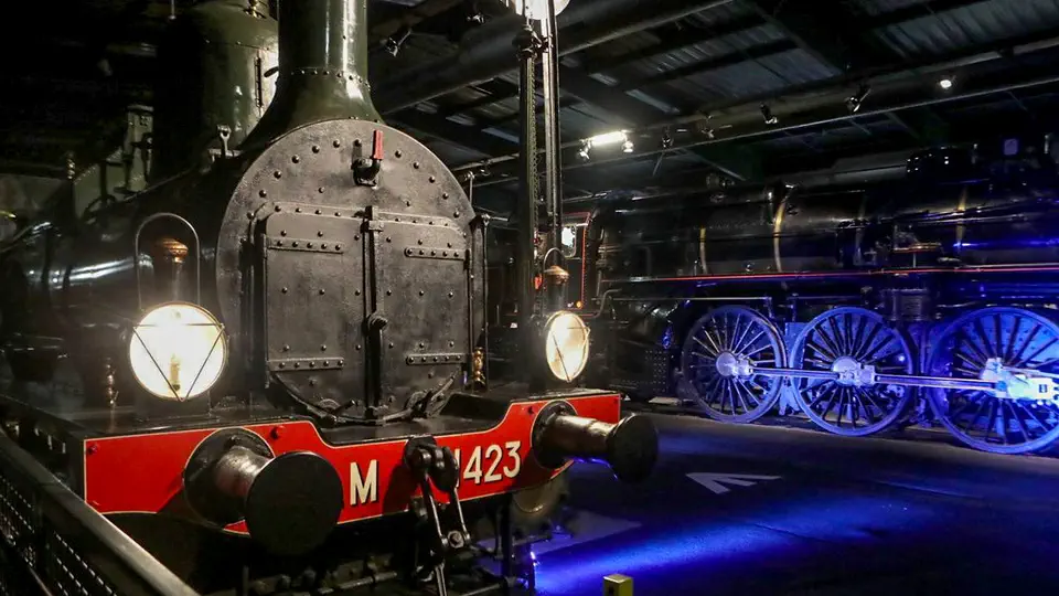 Cite du Train Museum in Mulhouse, France.