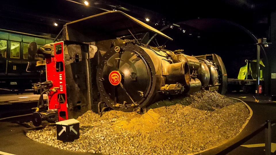 Cite du Train Museum in Mulhouse, France.