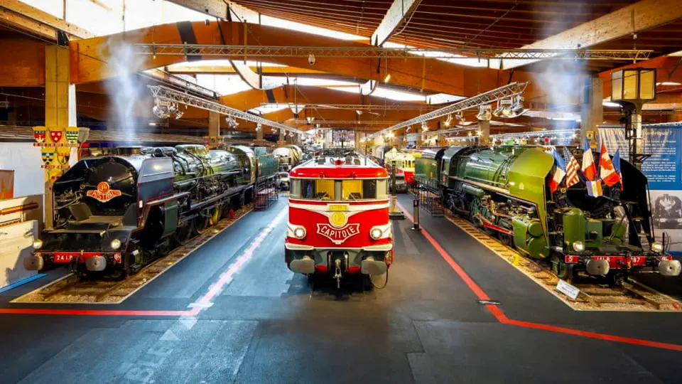 Cite du Train Museum in Mulhouse, France.