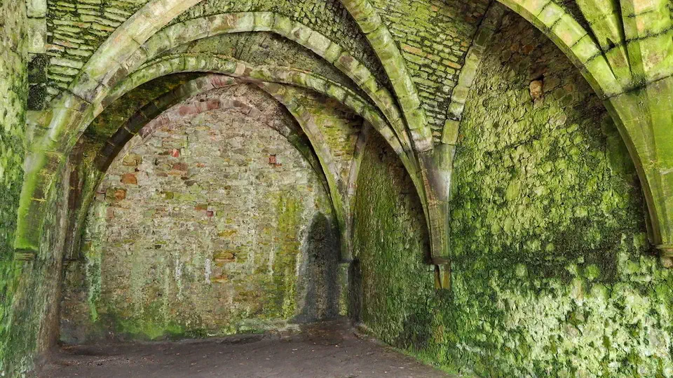 Chepstow Castle in Wales.