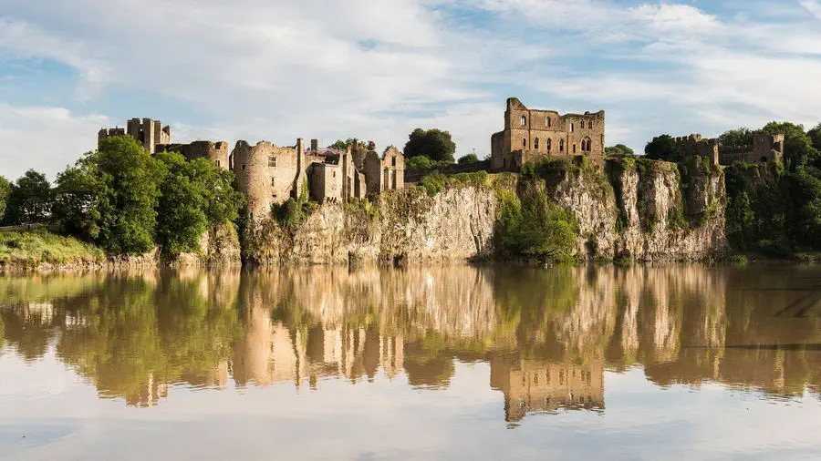 Chepstow Castle in Wales.