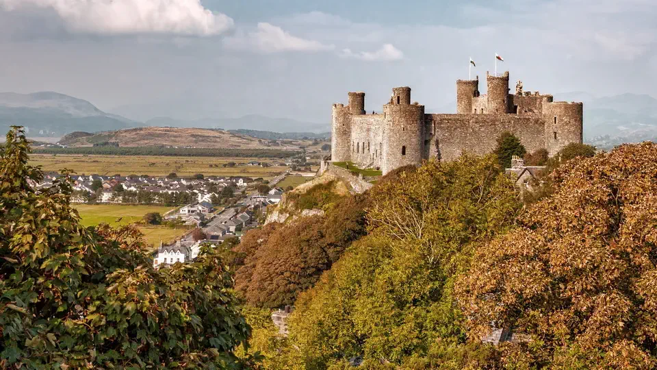 Harlech Castle in Wales.