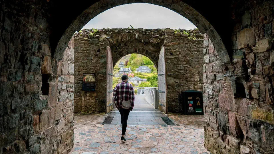 Harlech Castle in Wales.