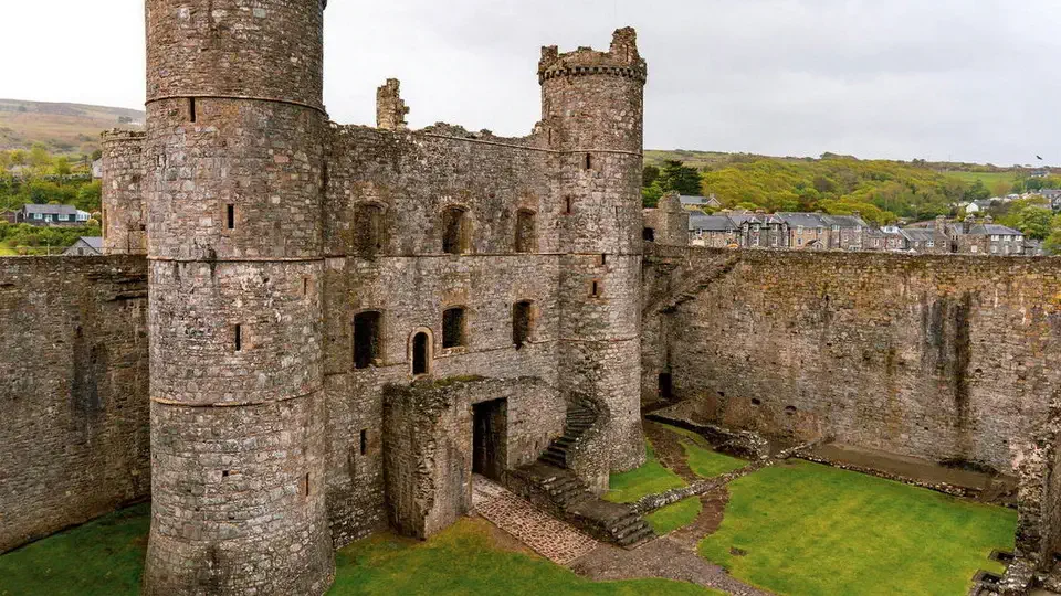 Harlech Castle in Wales.