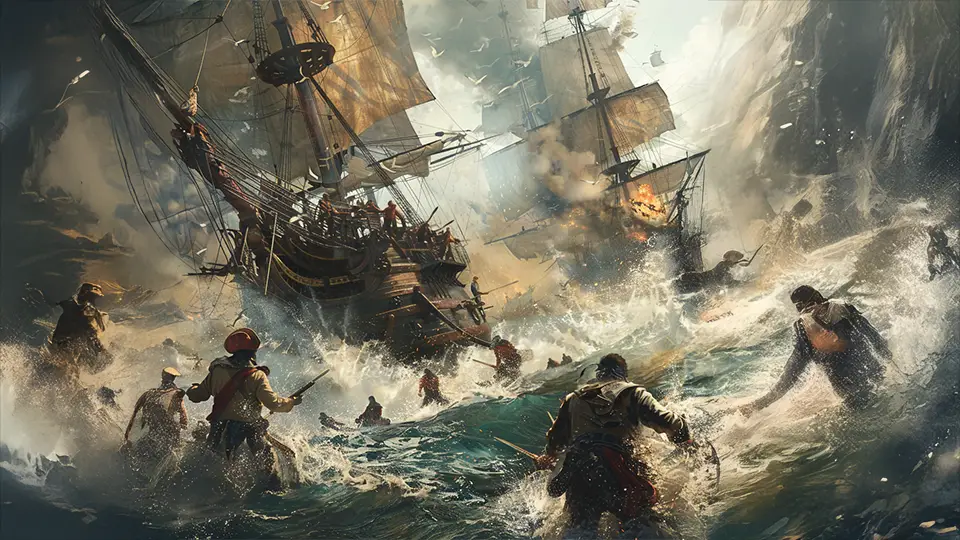 Sea and ships, battle AI.