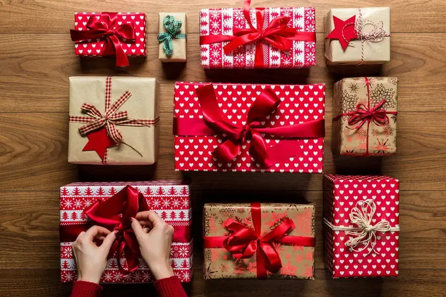 Gifts under the Christmas Tree AI.