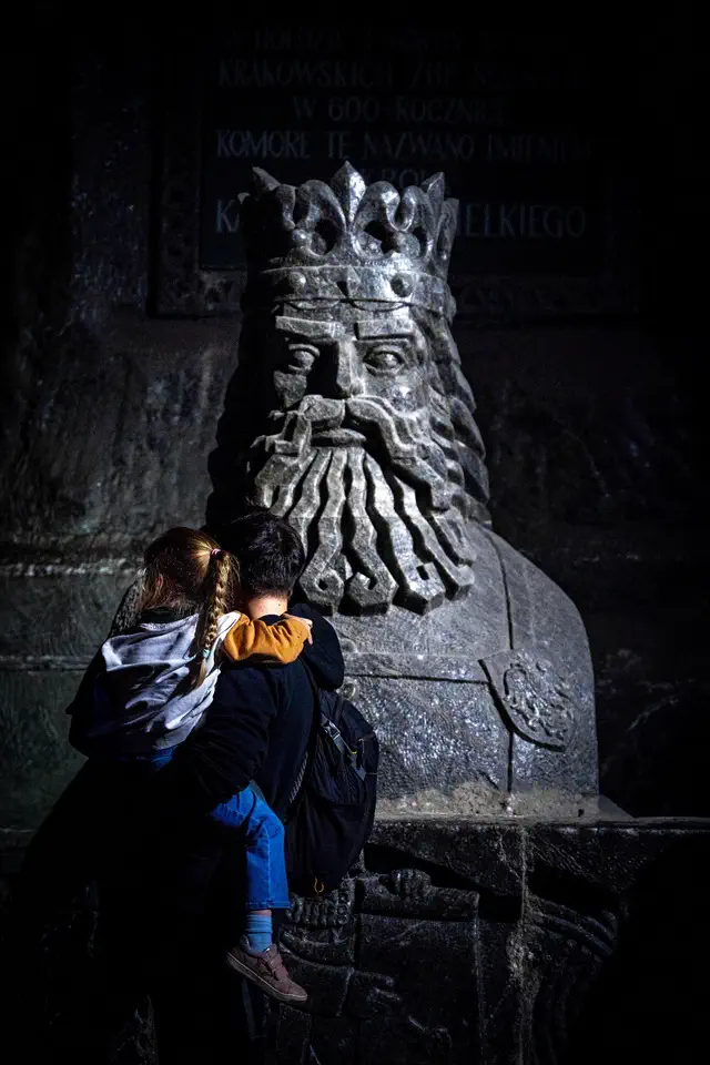 Wieliczka Salt Mine in Poland.