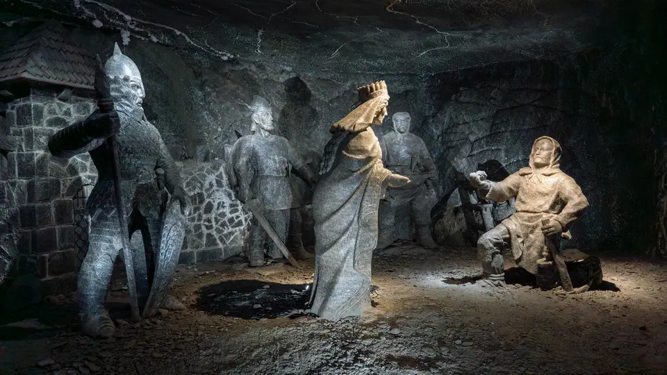 Wieliczka Salt Mine in Poland.