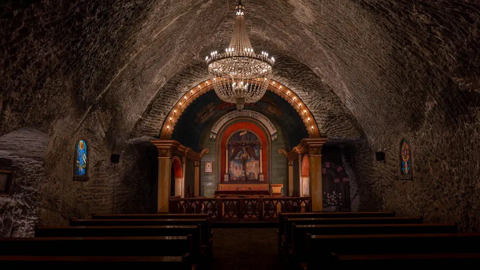 Wieliczka Salt Mine in Poland.