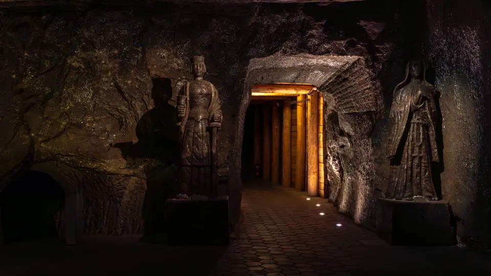 Wieliczka Salt Mine in Poland.