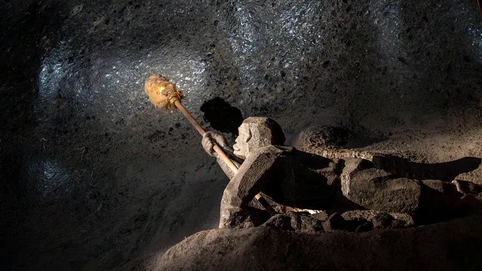 Wieliczka Salt Mine in Poland.