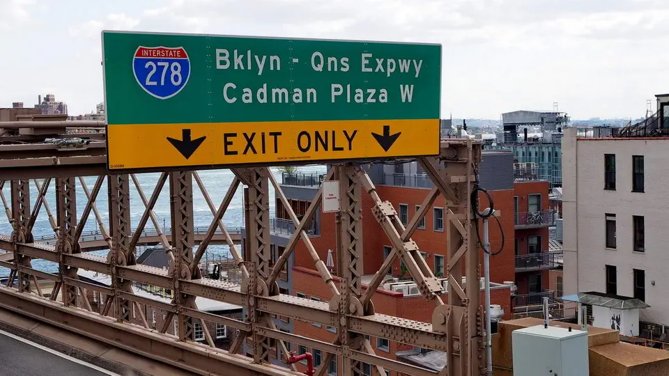 Brooklyn Bridge in New York.