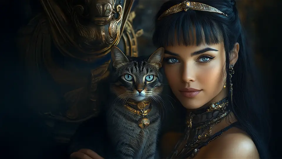 Cleopatra Quinn of Egipt AI.
