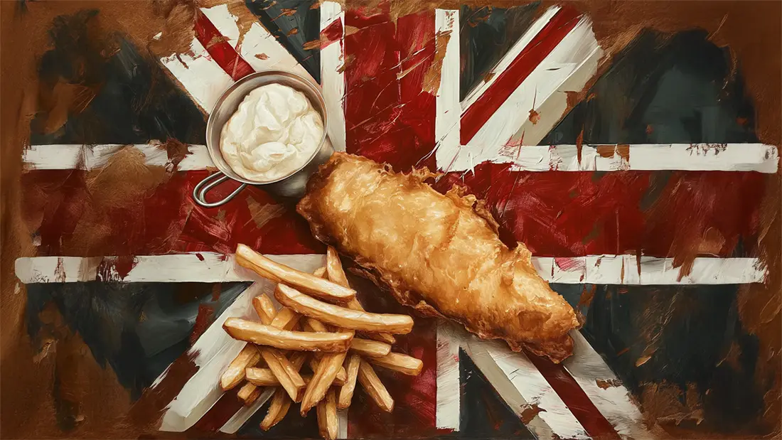 Fish and Chips, a popular British national dish