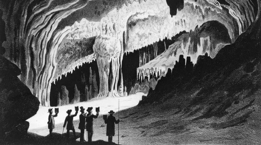 Kents Cavern Caves in the town of Torquay.