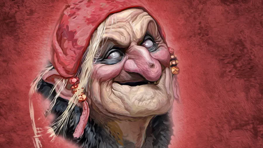 Baba Yaga slavic folclore AI.