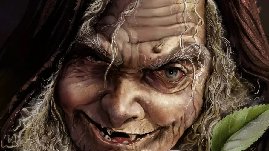 Baba Yaga slavic folclore AI.