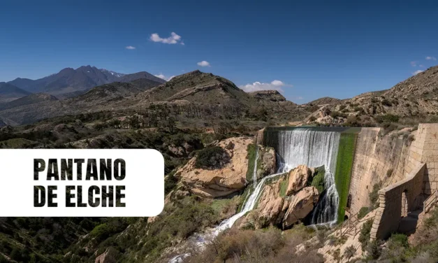 Pantano de Elche, a picturesque dam on the Vinalopo River