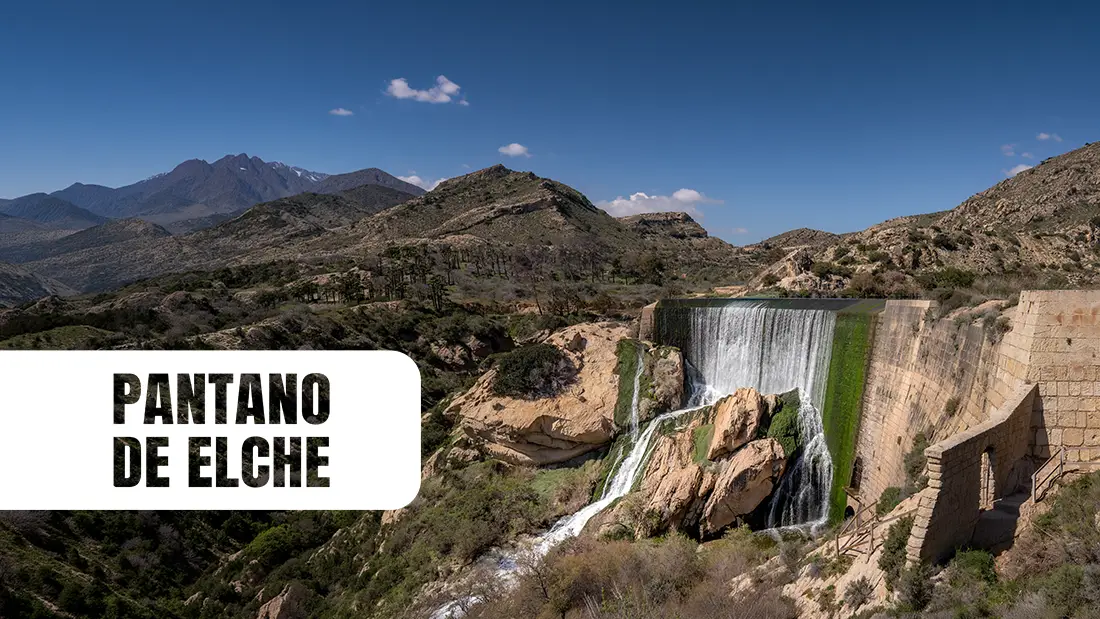 Pantano de Elche, a picturesque dam on the Vinalopo River