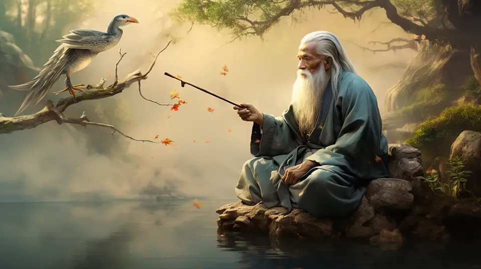 Old man and bird AI.