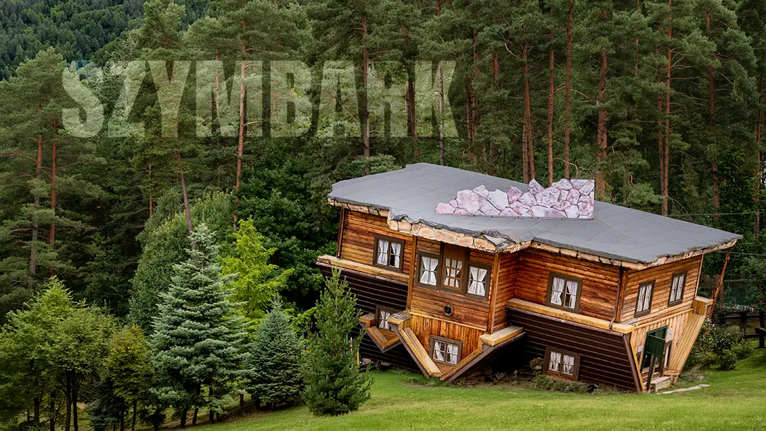 Szymbark in Kashubia an upside-down house and museum