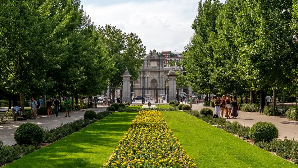 Retiro Park in Madrid.