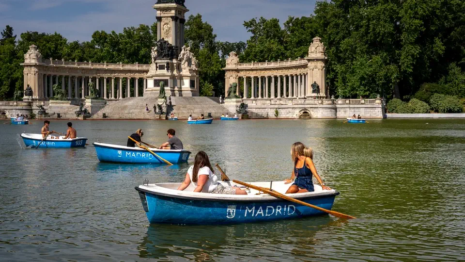 Retiro Park in Madrid.