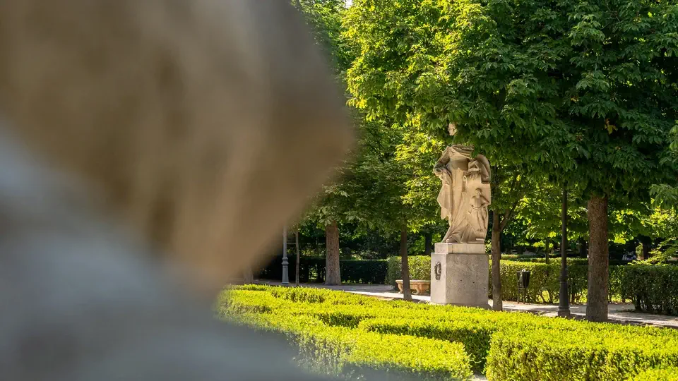 Retiro Park in Madrid.