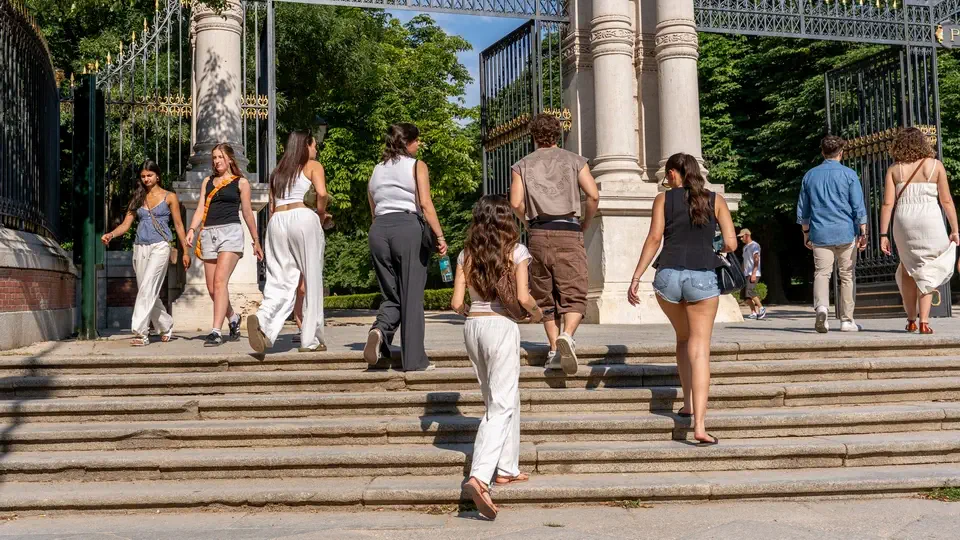 Retiro Park in Madrid.