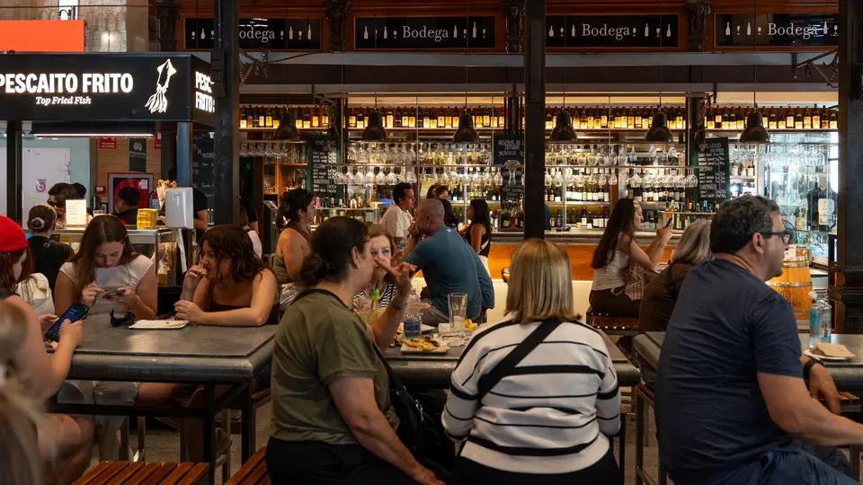 Mercado de San Miguel in Madrid.