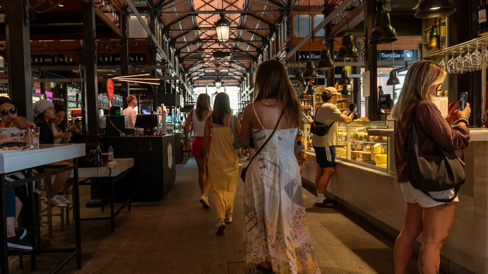 Mercado de San Miguel in Madrid.