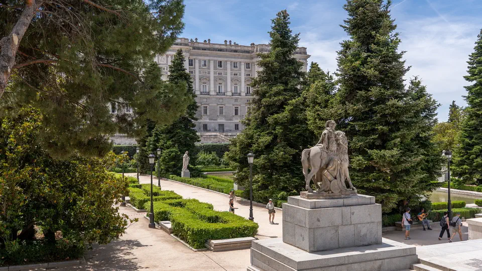 Plaza de Oriente in Madrid.