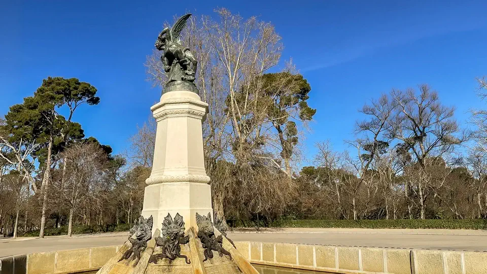 Retiro Park in Madrid.