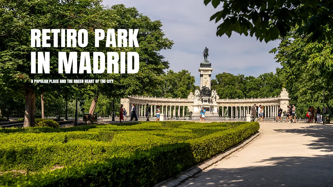 Retiro Park in Madrid.
